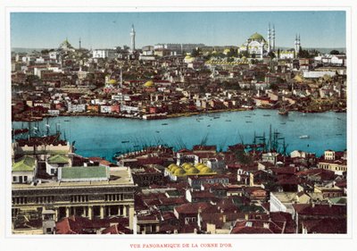 Panoramic View of the Golden Horn by European Photographer